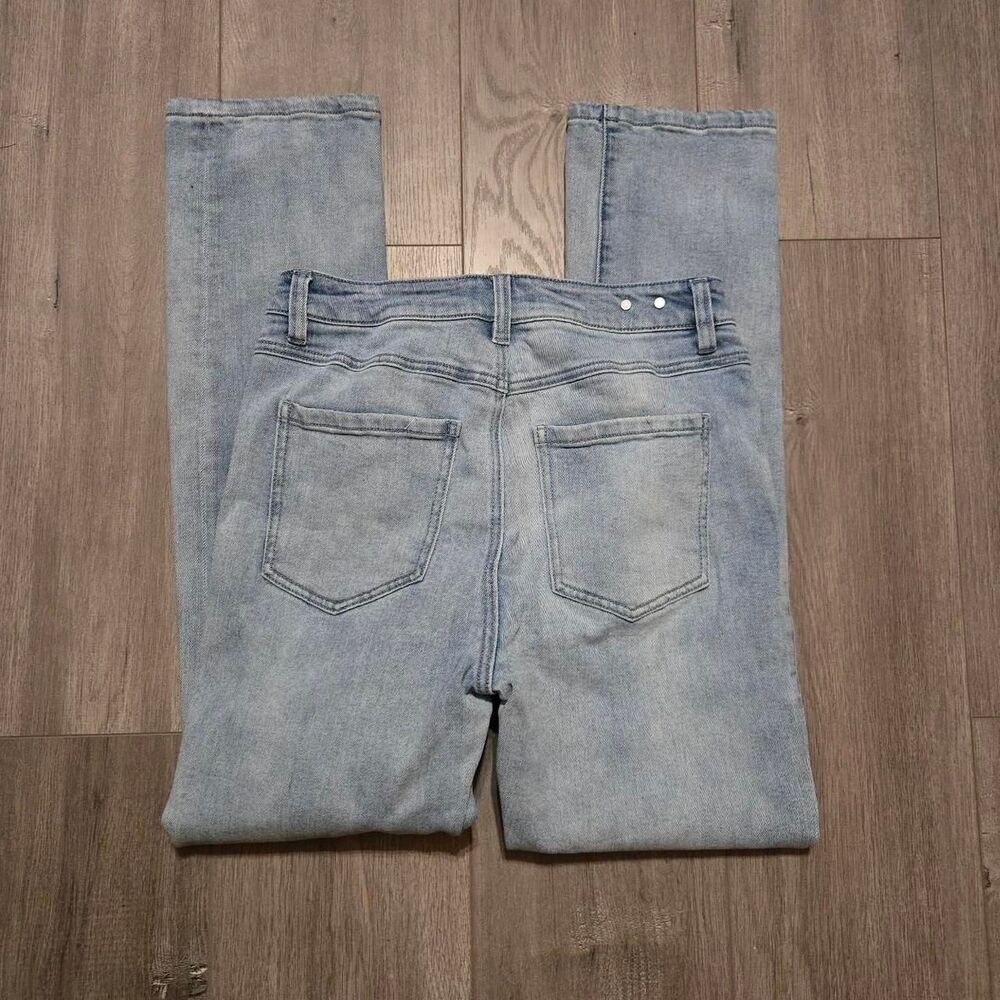 Women's Cabi High Rise Straight Mom Light Wash Casual Denim Jeans 4 - Picture 4 of 5